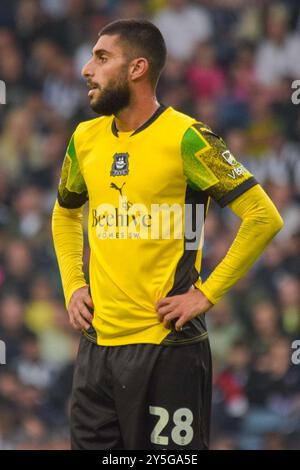 Birmingham, Großbritannien. September 2024. Plymouth Argyle Mittelfeldspieler Rami Al Hajj (28) während des West Bromwich Albion FC gegen Plymouth Argyle FC SKY BET EFL Championship Match bei den Hawthorns, West Bromwich, Birmingham, England, Großbritannien am 21. September 2024 Credit: Every Second Media/Alamy Live News Stockfoto