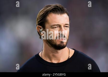 Turin, Italien. 21. September 2024. Federico Balzaretti sieht sich vor dem Fußballspiel der Serie A zwischen Juventus FC und SSC Napoli an. Quelle: Nicolò Campo/Alamy Live News Stockfoto