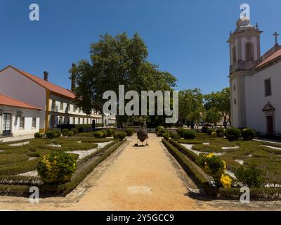 Ilhavo, Portugal - 30. Mai 2024: Blick auf das Vista Alegre Museum in der Vista Alegre Fabrik in Ilhavo, Portugal. Stockfoto