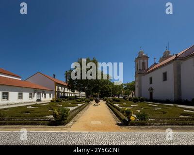 Ilhavo, Portugal - 30. Mai 2024: Blick auf das Vista Alegre Museum in der Vista Alegre Fabrik in Ilhavo, Portugal. Stockfoto