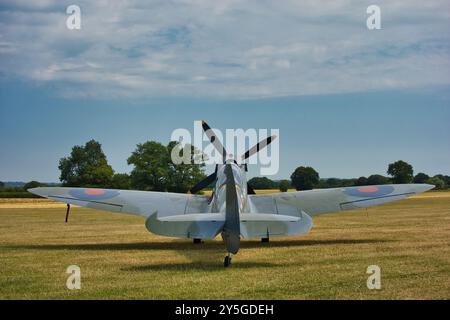 Supermarine Spitfire TD314 MK IX, Headcorn Flugplatz, Kent Stockfoto