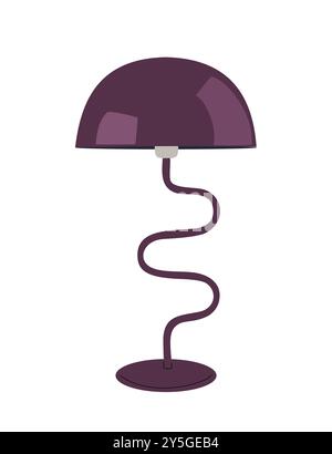 Tischleuchte. Nachttischlampe, moderne Mitte des Jahrhunderts Stock Vektor