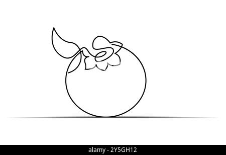 Blaubeeren-Vektor-Illustration. Einzeilige Illustration mit Bio-Blaubeere. Blaubeeren im durchgehenden Zeichnungsstil. Stock Vektor