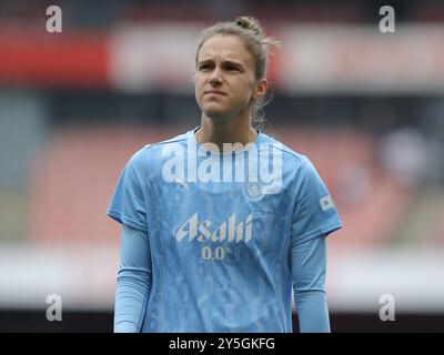 North London, Großbritannien. September 2024. North London, England, 22. September 2024: Vivianne Miedema (6 Manchester City) sieht sich vor dem Spiel der Barclays Womens Super League zwischen Arsenal und Manchester City im Emirates Stadium in North London an. (Jay Patel/SPP) Credit: SPP Sport Press Photo. /Alamy Live News Stockfoto