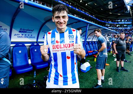 HEERENVEEN, 22.09.2024, Stadion Abe Lenstra, niederländischer Fußball, Eredivisie, Saison 2024/2025, während des Spiels SC Heerenveen - FC Groningen, SC Heerenveen Spieler Ion Nicolaescu Credit: Pro Shots/Alamy Live News Stockfoto