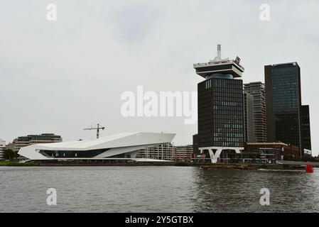 Amsterdam, Niederlande. August 2024. Das Eye Movie Museum am IJ in Amsterdam. Hochwertige Fotos Stockfoto