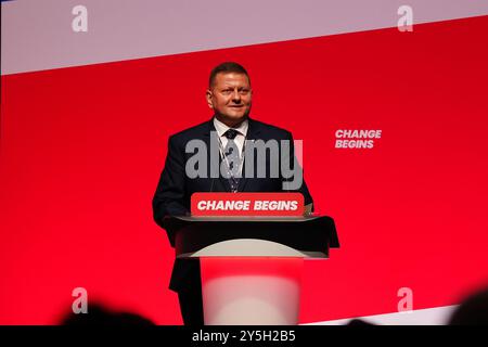 Ukrainischer Botschafter beim britischen General Valerii Zaluzhnyi während der Labour Party-Konferenz in Liverpool. Bilddatum: Sonntag, 22. September 2024. Stockfoto