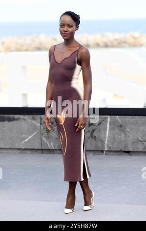 Lupita Nyong'o beim Photocall zum Animationsfilm 'The Wild Robot / der Wilde Roboter' auf dem 72. Internationales Filmfestival San Sebastian / Festival Internacional de Cine de San Sebastián auf der Kursaal Terasse. San Sebastian, 22.09.2024 Stockfoto