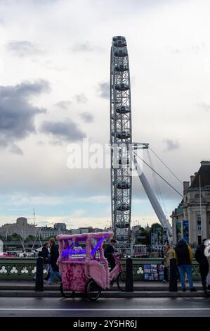 London, Großbritannien. September 2024. Das London Eye. Kredit: Maureen McLean/Alamy Stockfoto