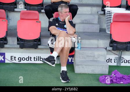 Silkeborg, Dänemark. September 2024. Superliga-Spiel zwischen Silkeborg IF und Broendby IF im Jysk Park in Silkeborg Sonntag, 22. September 2024. (Foto: Henning Bagger/Scanpix 2024) Credit: Ritzau/Alamy Live News Stockfoto