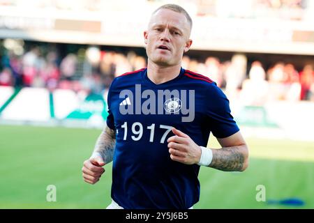 Silkeborg, Dänemark. September 2024. Superliga-Spiel zwischen Silkeborg IF und Broendby IF im Jysk Park in Silkeborg Sonntag, 22. September 2024. (Foto: Henning Bagger/Scanpix 2024) Credit: Ritzau/Alamy Live News Stockfoto