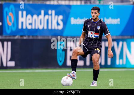 OSS, 22.09.2024 , Frans Heesen Stadium , Fußball, Keukenkampioen divisie , Saison 2024 / 2025 , FC Eindhoven Spieler Farouq Limouri während des Spiels TOP Oss - FC Eindhoven Stockfoto