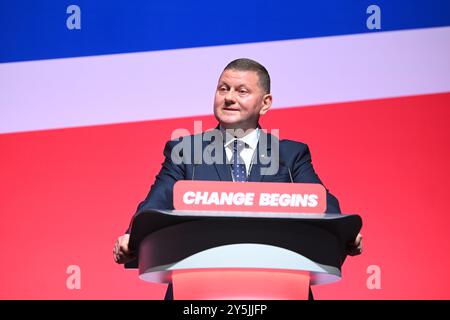 Liverpool, Großbritannien. 22. September 2024. Ukrainischer Botschafter beim britischen General Valerii Zaluzhnyi während der Labour Party-Konferenz in Liverpool. Das Foto sollte lauten: Matt Crossick/Empics/Alamy Live News Stockfoto