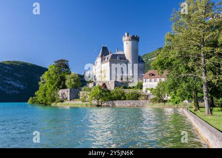 Château Ruphy in Dungt Dorf in Annecy See, Haute-Savoie, Rhône-Alpes, Frankreich Stockfoto