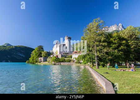Château Ruphy in Dungt Dorf in Annecy See, Haute-Savoie, Rhône-Alpes, Frankreich Stockfoto