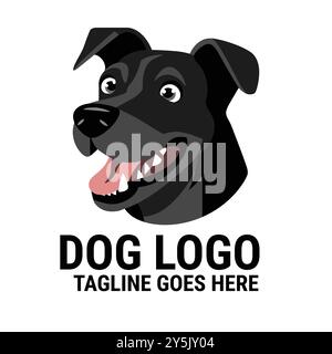 Hundelogo, PET-Logo, Tier-Logo, Hundelogo, Welpenlogo, Hundelogo, individuelles Hundelogo, modernes Hundelogo, minimalistisches Hundelogo, Hundesilhouette-Logo Stock Vektor