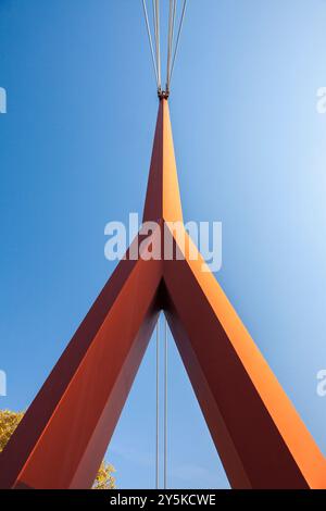 Fußgängerbrücke du Palais de Justice in Lyon, Rhône, Rhône-Alpes, Frankreich Stockfoto