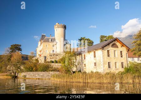 Château Ruphy in Dungt Dorf in Annecy See, Haute-Savoie, Rhône-Alpes, Frankreich Stockfoto