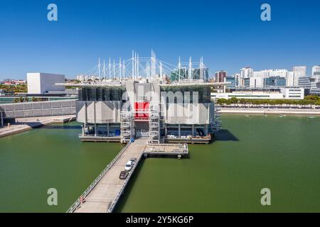 Ozeanarium im Parque Das Nações - Park der Nationen-, Lisboa, Portugal Stockfoto