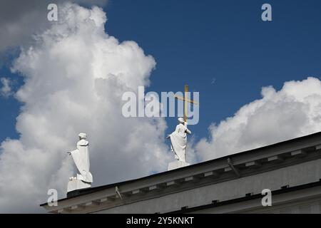 Die Basilika St. Stanislaus und St. Ladislaus in Vilnius, Litauen Stockfoto