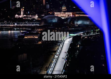 Singapur, Singapur. September 2024. 22 TSUNODA Yuki (JAP), Visa Cash App RB F1 Team VCARB 01, Action während des Formel 1 Grand Prix 2024 von Singapur, 18. Runde der Formel 1 Weltmeisterschaft 2024 vom 20. Bis 22. September 2024 auf dem Marina Bay Circuit in Singapur, Singapur - Foto Florent Gooden/DPPI Credit: DPPI Media/Alamy Live News Stockfoto