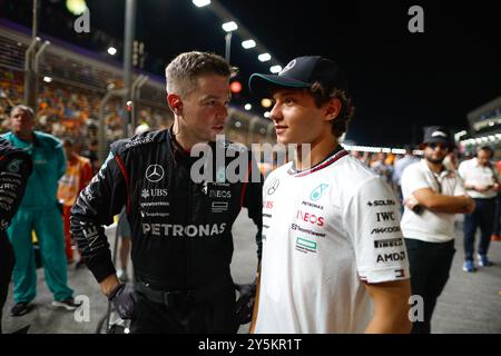 Singapur, Singapur. September 2024. KIMI ANTONELLI Andrea (ita), Juniorfahrer des Mercedes AMG F1 Teams, Porträt während des Formel 1 Grand Prix 2024 in Singapur, 18. Runde der Formel 1 Weltmeisterschaft 2024 vom 20. Bis 22. September 2024 auf dem Marina Bay Circuit in Singapur, Singapur - Foto DPPI Credit: DPPI Media/Alamy Live News Stockfoto