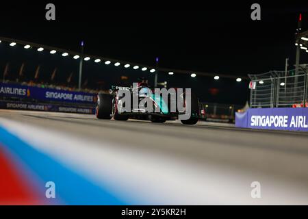 Singapur, Singapur. September 2024. 63 RUSSELL George (gbr), Mercedes AMG F1 Team W15, Action während des Formel 1 Grand Prix von Singapur 2024, 18. Runde der Formel 1 Weltmeisterschaft 2024 vom 20. Bis 22. September 2024 auf dem Marina Bay Circuit in Singapur, Singapur - Foto DPPI Credit: DPPI Media/Alamy Live News Stockfoto