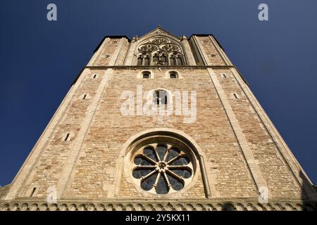 Dom, offizieller Name Evangelisch-lutherische Domkirche St. Blasii in Braunschweig, Westwerk, Niedersachsen, Deutschland, Europa Stockfoto