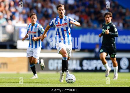 HEERENVEEN, 22.09.2024, Stadion Abe Lenstra, niederländischer Fußball, Eredivisie, Saison 2024/2025, während des Spiels SC Heerenveen - FC Groningen, SC Heerenveen Spieler Ilias Sebaoui Credit: Pro Shots/Alamy Live News Stockfoto