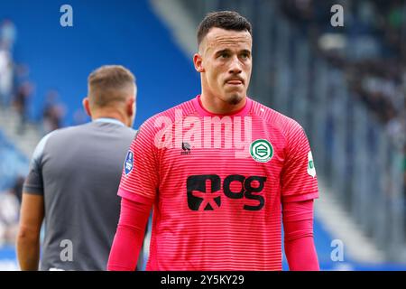 HEERENVEEN, 22.09.2024, Stadion Abe Lenstra, niederländischer Fußball, Eredivisie, Saison 2024/2025, während des Spiels SC Heerenveen - FC Groningen, FC Groningen Torhüter Etienne Vaessen Credit: Pro Shots/Alamy Live News Stockfoto