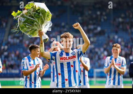 HEERENVEEN, 22.09.2024, Stadion Abe Lenstra, niederländischer Fußball, Eredivisie, Saison 2024/2025, während des Spiels SC Heerenveen - FC Groningen, SC Heerenveen Spieler Jacob Trenskow Credit: Pro Shots/Alamy Live News Stockfoto