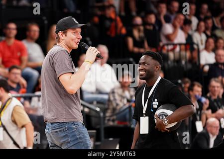 Nils Ehlers zu Gast bei den Towers, GER, Veolia Towers Hamburg vs Alba Berlin, Basketball, Bundesliga, Spieltag 1, Saison 2024/2025, 22.09.2024 Foto: Eibner-Pressefoto/Max Vincen Stockfoto