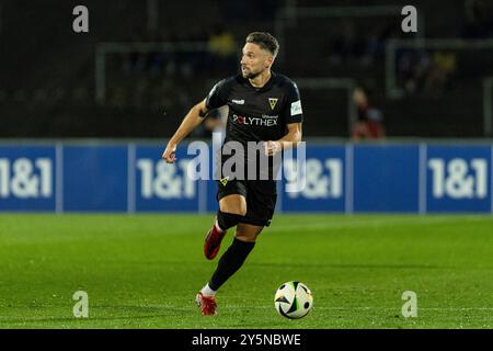 Dortmund, Deutschland. September 2024. SASA Strujic (Alemannia Aachen, 5) 3.Liga 6.Spieltag: Borussia Dortmund II - Alemannia Aachen; Rote Erde, Dortmund; 22.09.2024 DFB-VORSCHRIFTEN VERBIETEN JEDE VERWENDUNG VON FOTOGRAFIEN ALS BILDSEQUENZEN UND/ODER QUASI-VIDEO. Quelle: dpa/Alamy Live News Stockfoto