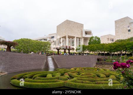 Central Garden im Getty Center. Los Angeles, Kalifornien, USA Stockfoto