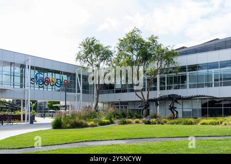 Googleplex in Silicon Valley, Mountain View, Kalifornien, USA Stockfoto