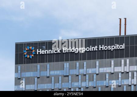 Hennick Bridgepoint Hospital in Toronto, ON, Kanada. Stockfoto