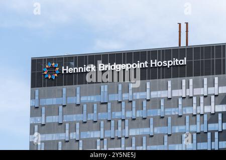 Hennick Bridgepoint Hospital in Toronto, ON, Kanada. Stockfoto