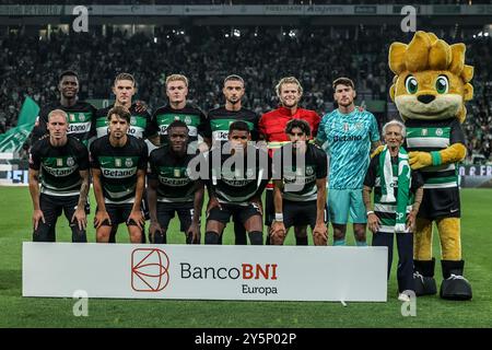 Lissabon, Portugal . September 2024. Lissabon, Portugal, 22. September 2024: Sporting CP in Aktion während des Liga Portugal Spiels zwischen Sporting CP gegen Aves Futebol SAD im Estadio Jose Alvalade, Portugal (João Bravo /SPP) Credit: SPP Sport Press Photo. /Alamy Live News Stockfoto