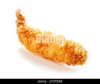 Gebratene Garnelen isoliert auf weißem Hintergrund Stockfoto