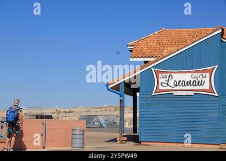 Die Atlantikküste am Lacanau-Ocean im Medoc in Gironde im Südwesten Frankreichs. Lacanau-Océan, Médoc, Gironde, Nouvelle Aquitaine, Fran Stockfoto