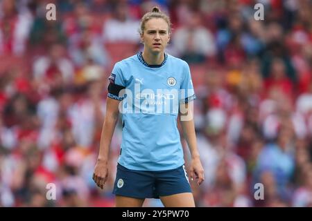 London, Großbritannien. September 2024. Vivianne Miedema von Manchester City sieht beim FA Women's Super League Match Arsenal Women vs Manchester City Women im Emirates Stadium, London, Großbritannien, 22. September 2024 (Foto: Izzy Poles/News Images) in London, Großbritannien, am 22. September 2024. (Foto: Izzy Poles/News Images/SIPA USA) Credit: SIPA USA/Alamy Live News Stockfoto