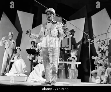 Louis Armstrong, Werbefoto für den Film Doctor Rhythm 1938 Stockfoto