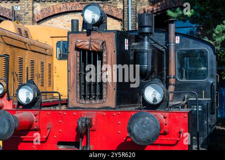 Berlin, 22. September 2024: Ein Eisenbahnfest findet im Bahnbetriebswerk Schöneweide statt. Stockfoto
