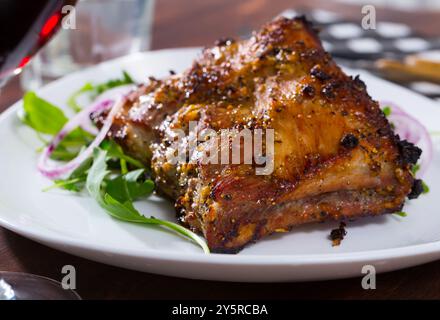 Gebratenes Schweinefleisch Stockfoto