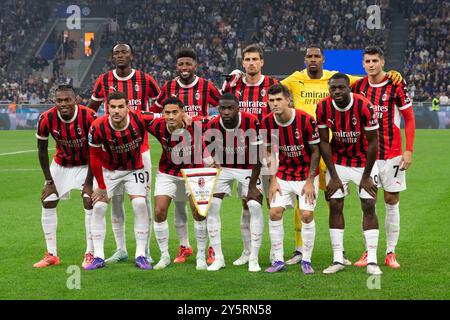 Mailand, Italien - 22. september 2024 - Inter-Mailand Serie A - Line-up ac milan Credit: Kines Milano/Alamy Live News Stockfoto