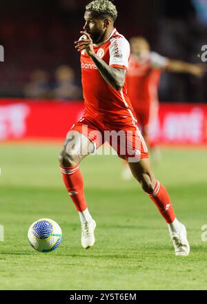 São Paulo, Brasilien. September 2024. Fußball - Brasilianische Meisterschaft – São Paulo gegen Internacional – RS – Morumbi Stadium, Spiel gültig für die 27. Runde. Quelle: Vilmar Bannach/Alamy Live News Stockfoto