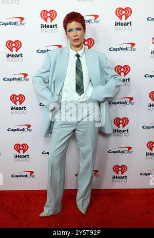 Las Vegas, USA. September 2024. Halsey kam am 2. Tag 2024 beim iHeartRadio Music Festival in der T-Mobile Arena am 22. September 2024 in Las Vegas, Nevada © JPA/AFF-USA.com Credit: AFF/Alamy Live News Stockfoto