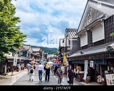 Okage Yokocho edo Einkaufsstraße in Oharaimachi, Ise, Mie, Japan Stockfoto