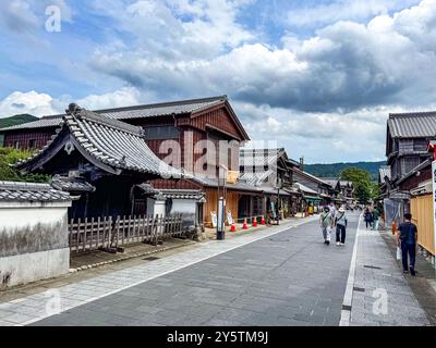 Okage Yokocho edo Einkaufsstraße in Oharaimachi, Ise, Mie, Japan Stockfoto