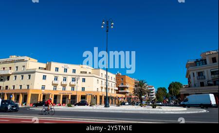 LIDO DI OSTIA – ROM, Piazza Ravennati, Pontile, Pier von Ostia Lido, Rom, Italien Stockfoto